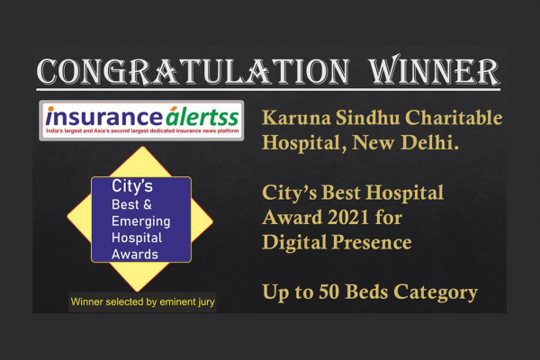 Karuna Sindhu Charitable Hospital recognised as Delhi NCR’s best hospital for Digital Presence
